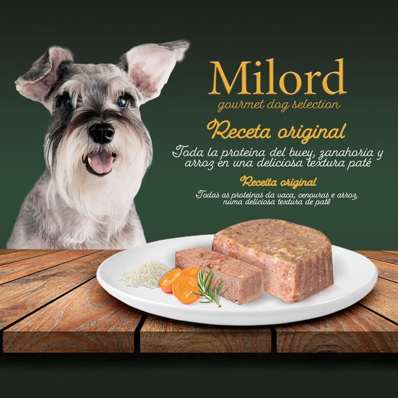 Milord Puppy Boi, Cenouras e Arroz em patê terrina, , large image number null